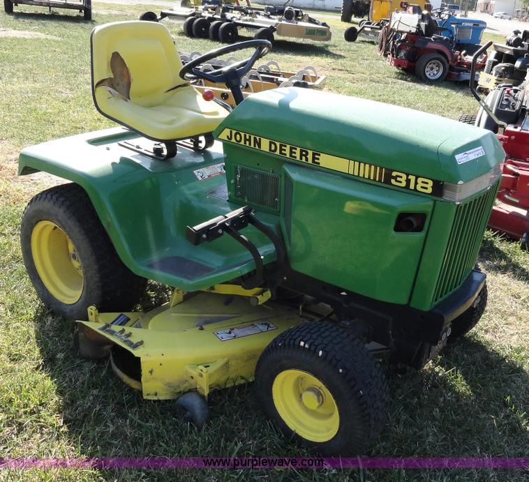 image for item F9419 John Deere 318 lawn mower