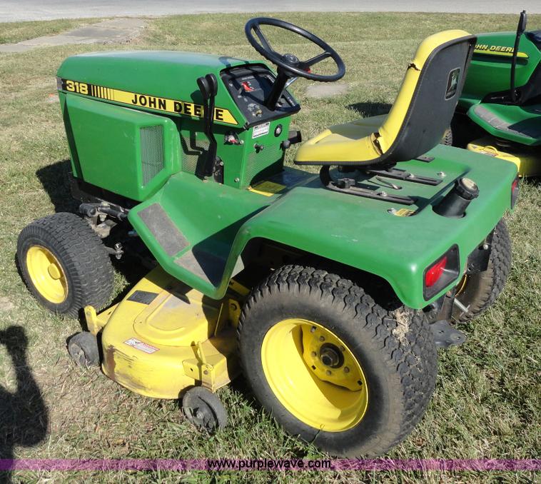image for item F9419 John Deere 318 lawn mower