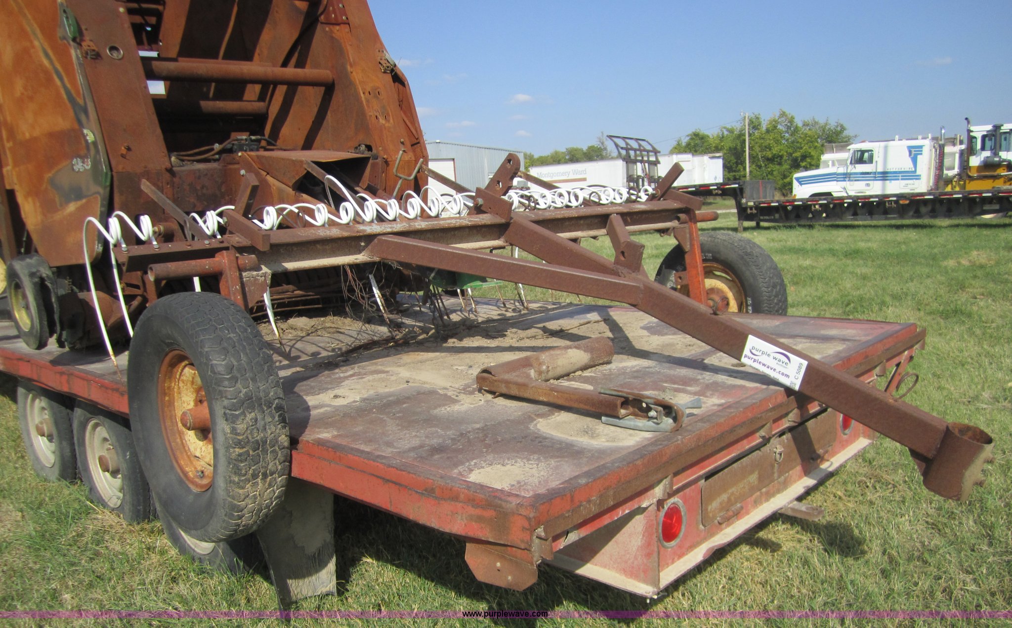 Homemade 9' pull type pecan stick rake in Altamont, KS Item C5089
