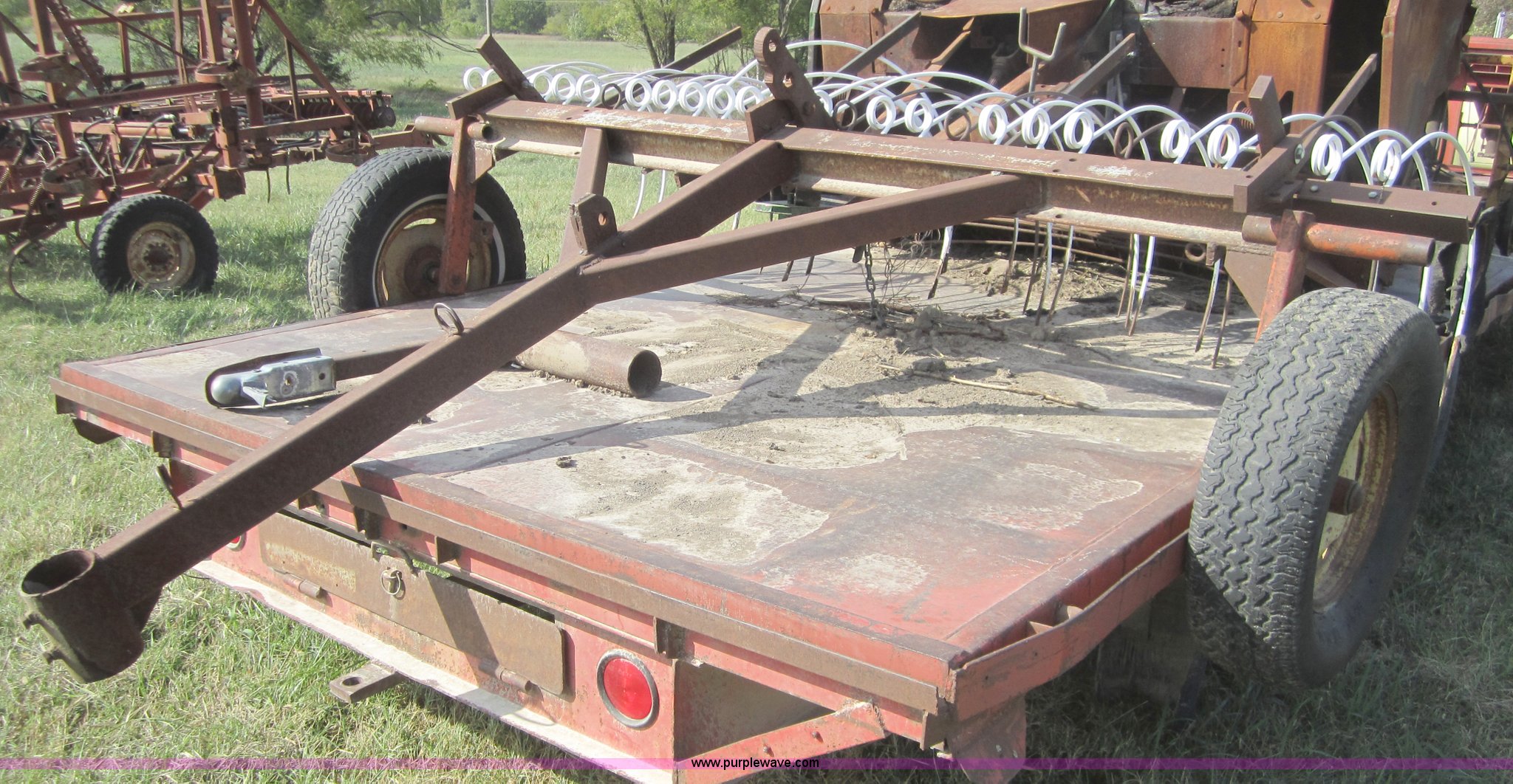 Homemade 9' pull type pecan stick rake in Altamont, KS Item C5089
