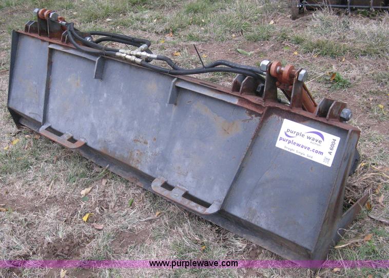 image for item A6004 Shop built fork bucket with hydraulic grapple thumbs