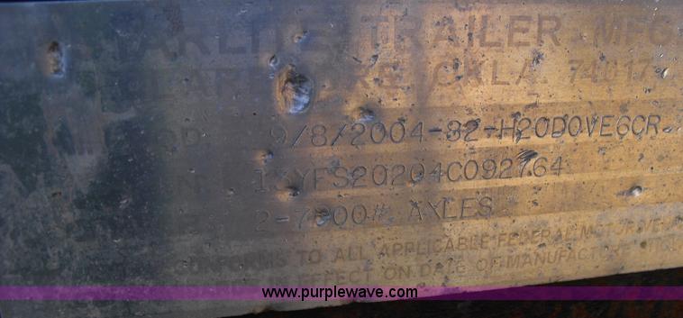 image for item A8015 2004 Starlite 7 ton equipment trailer