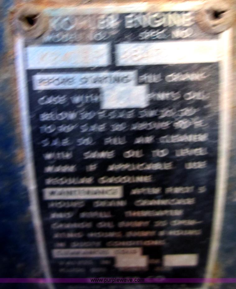 image for item B9030 Kohler electric plant