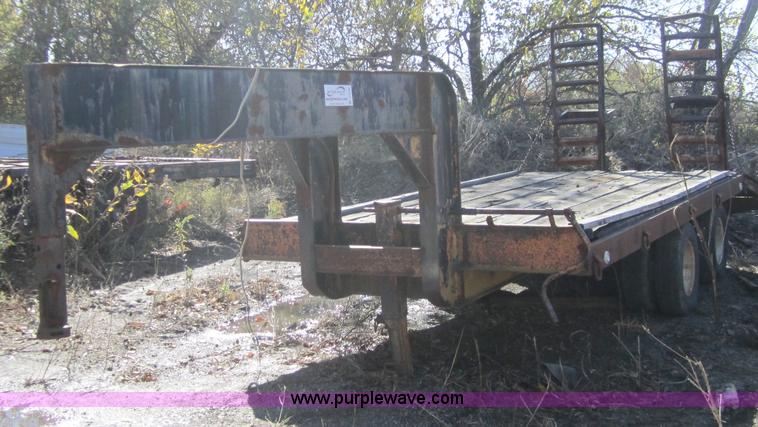 image for item C5168 1972 shop built goose neck trailer
