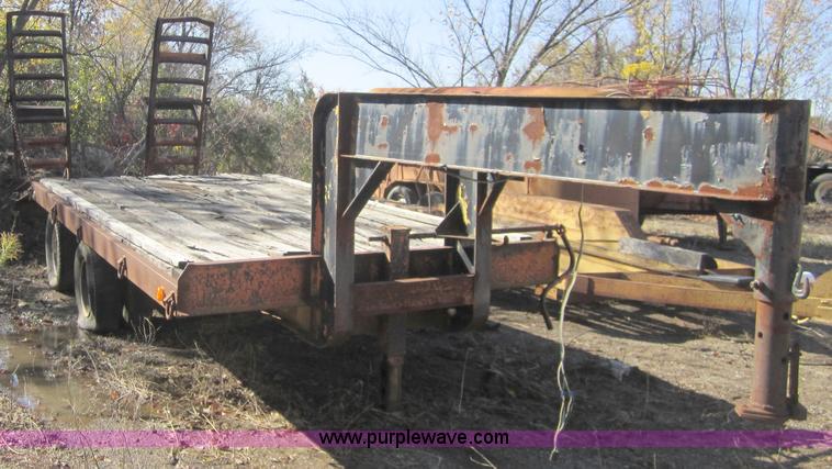 image for item C5168 1972 shop built goose neck trailer