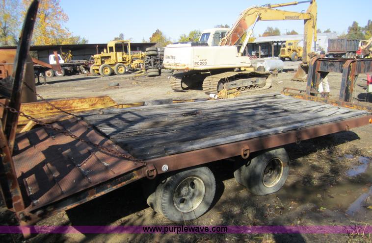 image for item C5168 1972 shop built goose neck trailer