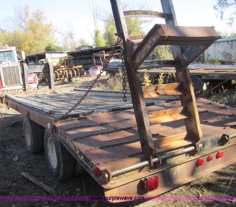 image for item C5168 1972 shop built goose neck trailer