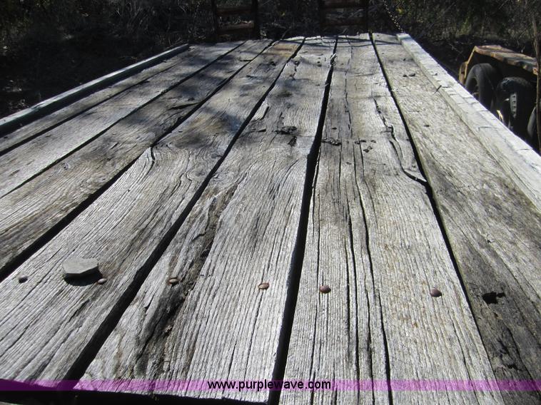 image for item C5168 1972 shop built goose neck trailer