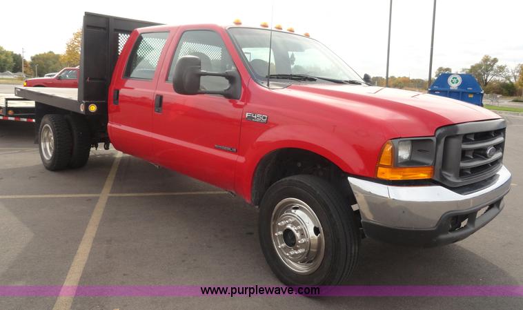 image for item G9190 2000 Ford F450 XL Super Duty crew cab pickup truck