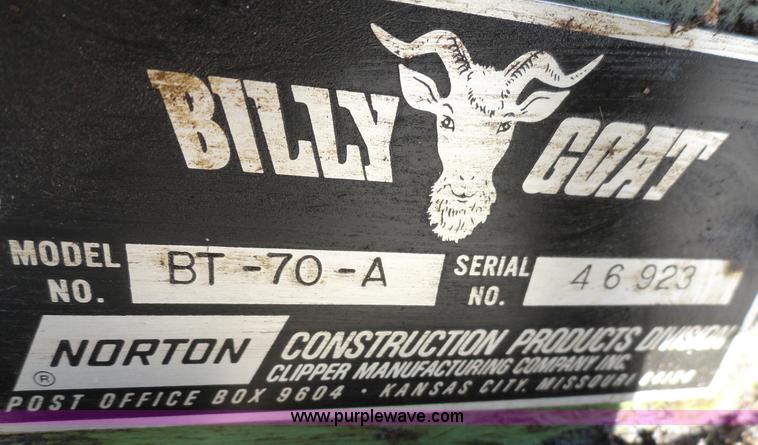image for item G9246 Billy Goat BT-70-A lawn sweeper