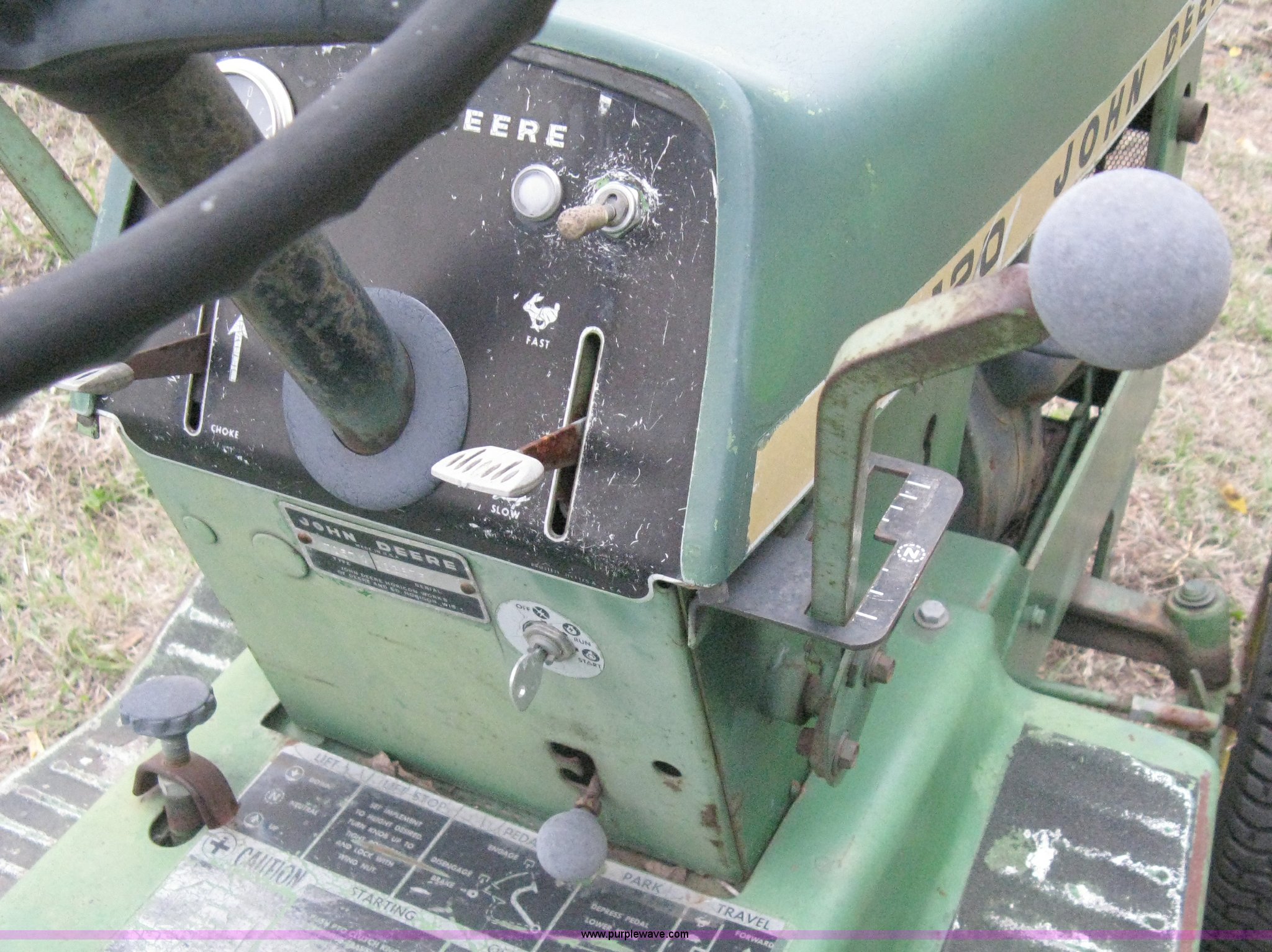 John Deere 120 garden tractor in Valley Center, KS Item A6003 sold