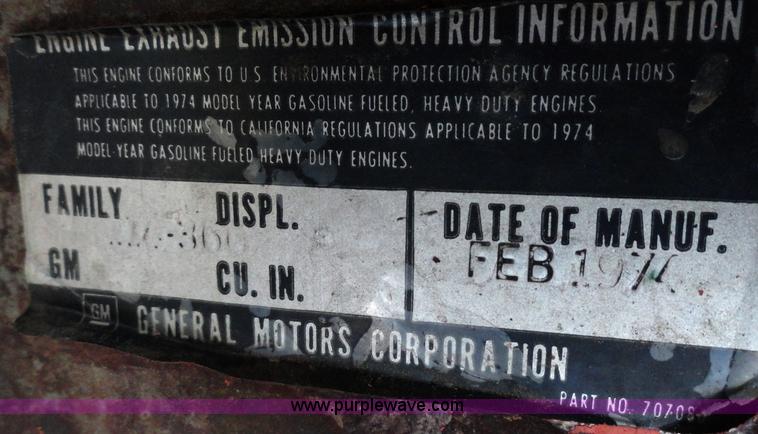 image for item A3297 1974 Chevrolet C60 flatbed truck