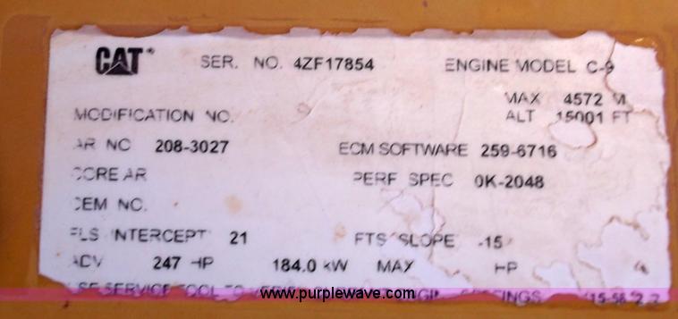 image for item B5029 2005 Caterpillar 330C excavator