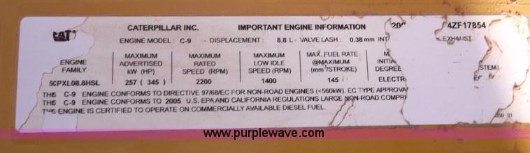 image for item B5029 2005 Caterpillar 330C excavator