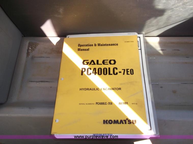 image for item B5030 2006 Komatsu PC400LC-7E0 Galeo series excavator