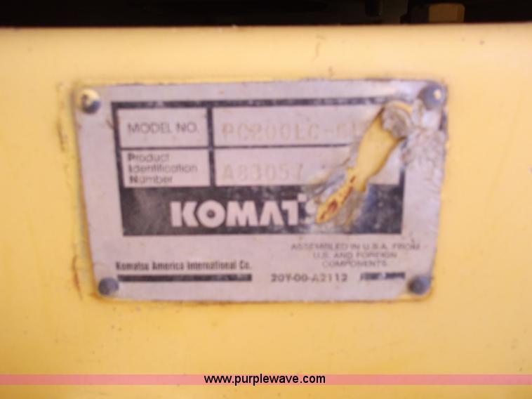 image for item B5031 1997 Komatsu PC200LC-6L excavator