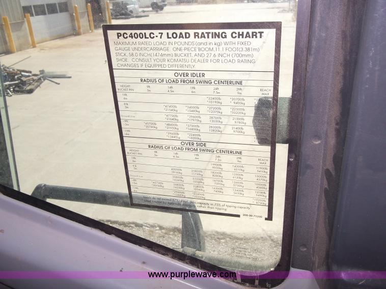 image for item B5032 2005 Komatsu PC400LC-7L Galeo series excavator