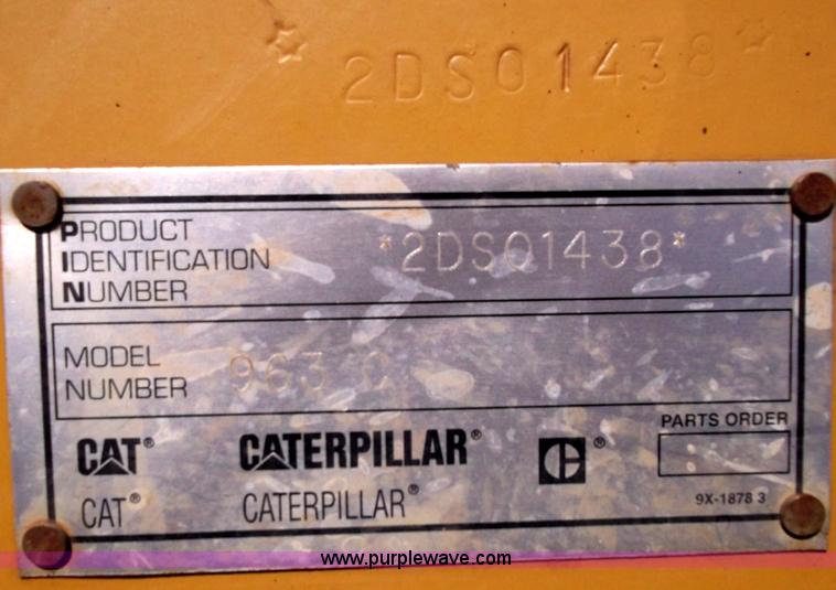 image for item B5038 2001 Caterpillar 963C track loader