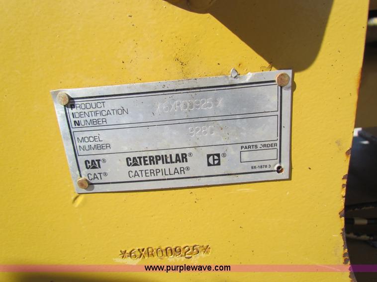 image for item B5042 1998 Caterpillar 928G wheel loader