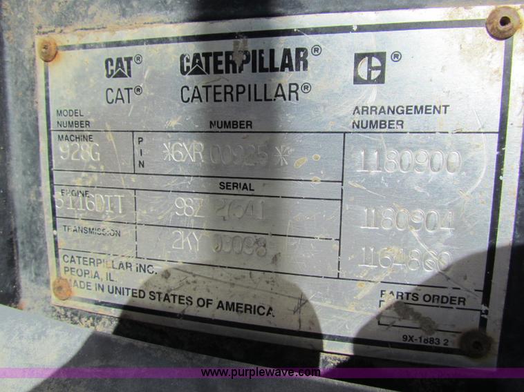 image for item B5042 1998 Caterpillar 928G wheel loader