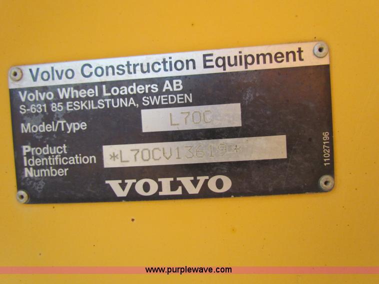 image for item B5044 1997 Volvo L70C wheel loader