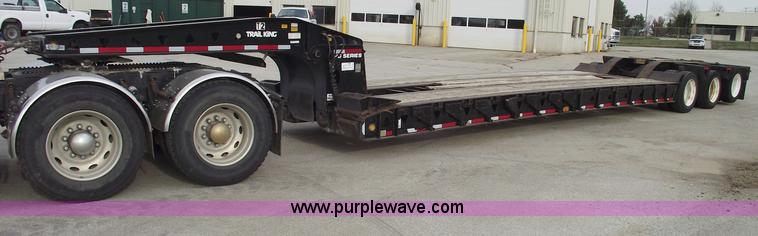 image for item B5046 1999 Trail King 53' triple axle lowboy detach trailer