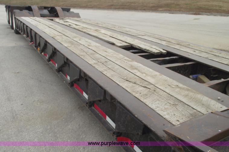image for item B5046 1999 Trail King 53' triple axle lowboy detach trailer