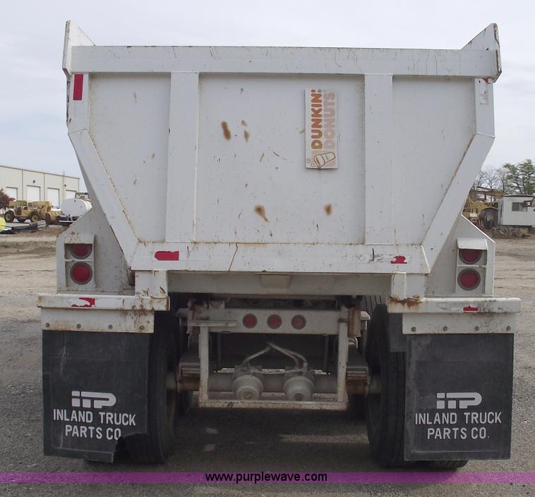 image for item B5050 1998 Travis 26' barrel end dump trailer