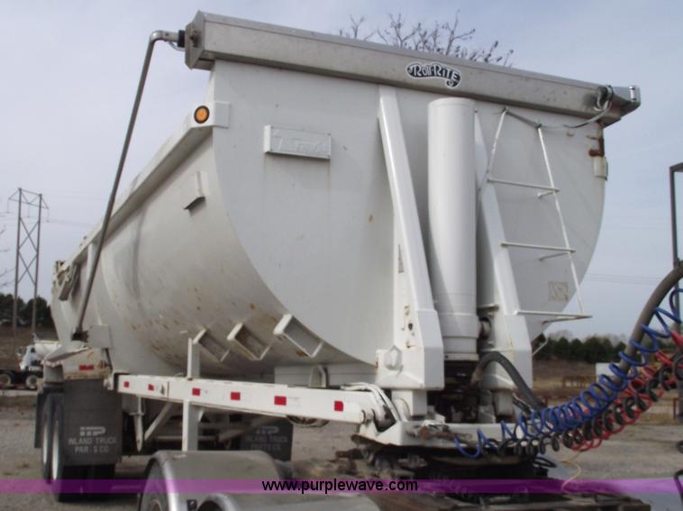 image for item B5050 1998 Travis 26' barrel end dump trailer