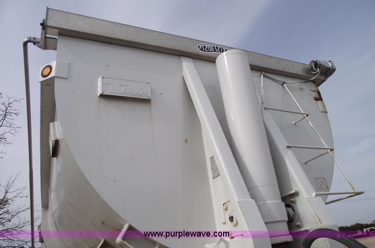 image for item B5050 1998 Travis 26' barrel end dump trailer