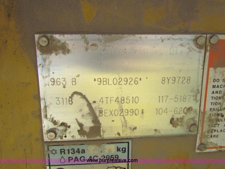 image for item C5691 1998 Caterpillar 963B track loader