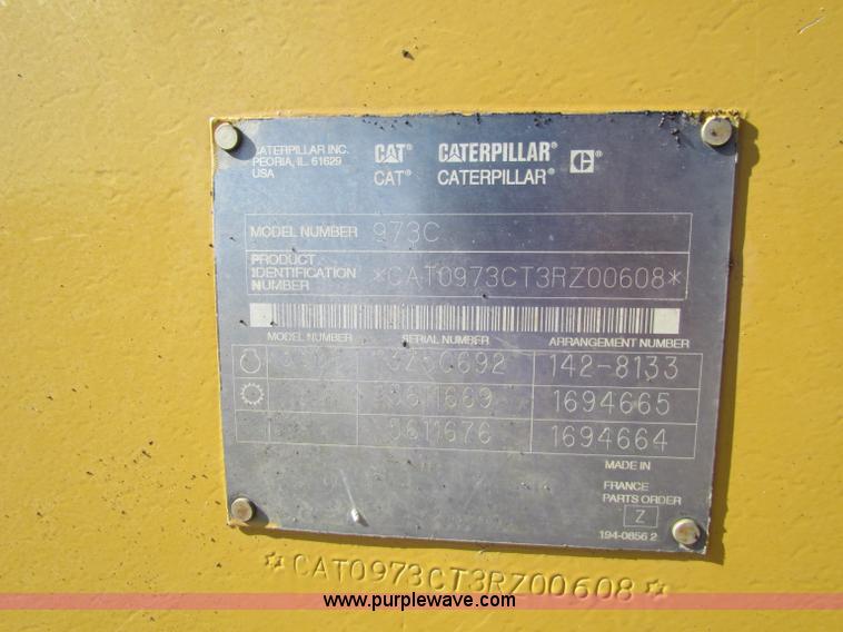 image for item C5692 2001 Caterpillar 973C track loader