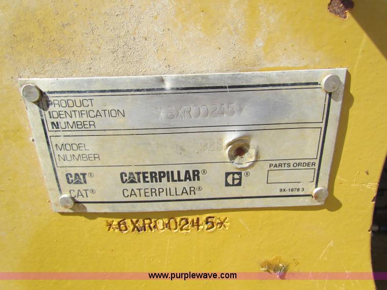 image for item C5694 1997 Caterpillar 928G wheel loader