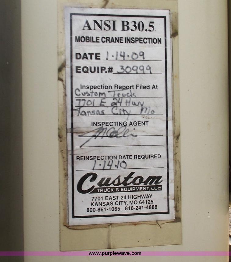 image for item C5701 1999 Sterling L9500 crane truck