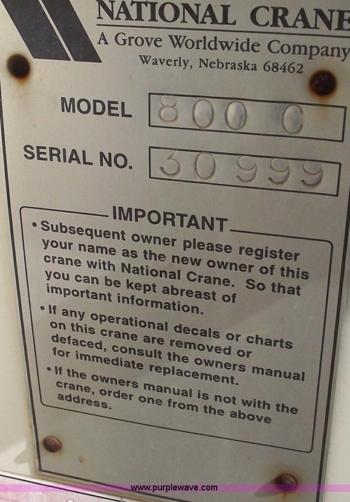 image for item C5701 1999 Sterling L9500 crane truck