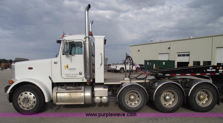 image for item C5708 1997 Peterbilt 378 triple axle semi truck