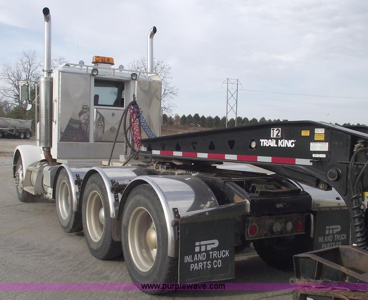 image for item C5708 1997 Peterbilt 378 triple axle semi truck