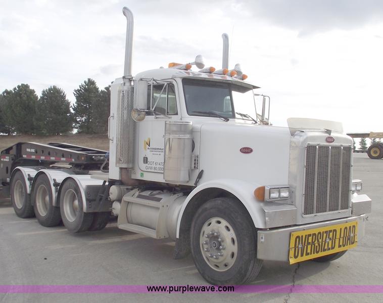 image for item C5708 1997 Peterbilt 378 triple axle semi truck