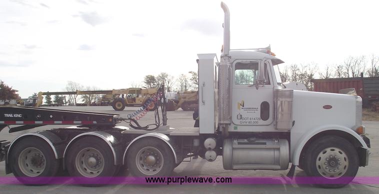 image for item C5708 1997 Peterbilt 378 triple axle semi truck