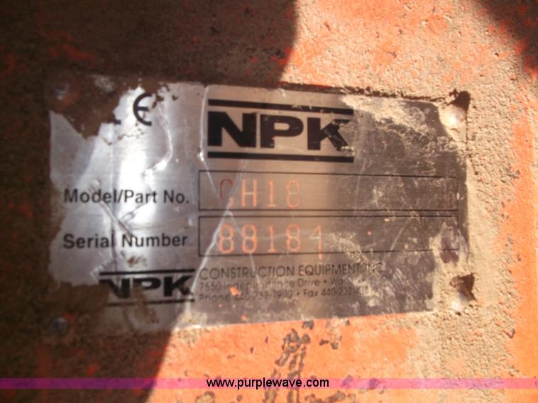 image for item G9074 NPK GH-18 hammer for Komatsu 400