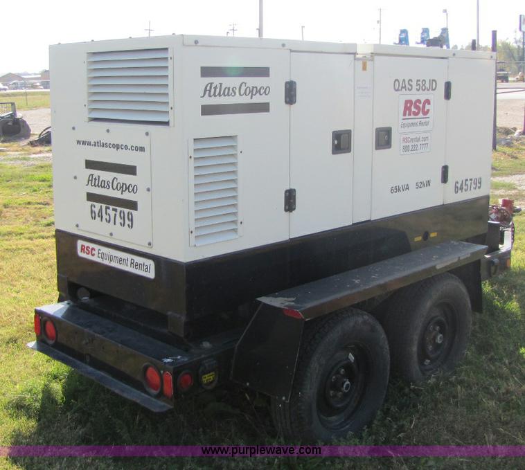 image for item A5009 Atlas Copco 52 KW generator