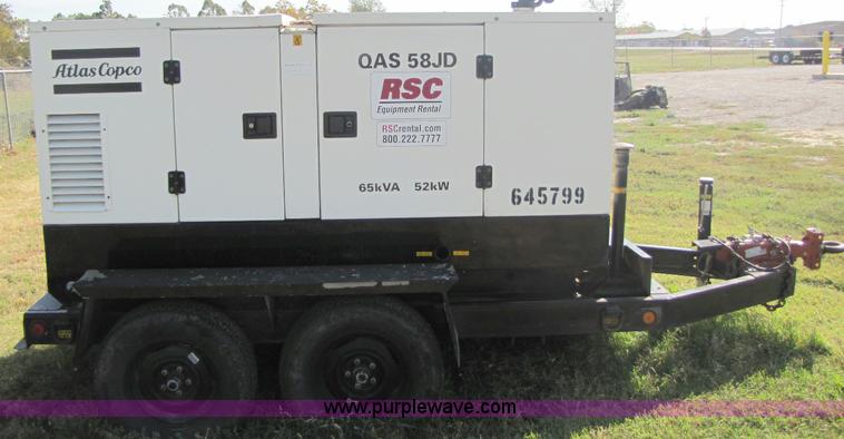 image for item A5009 Atlas Copco 52 KW generator