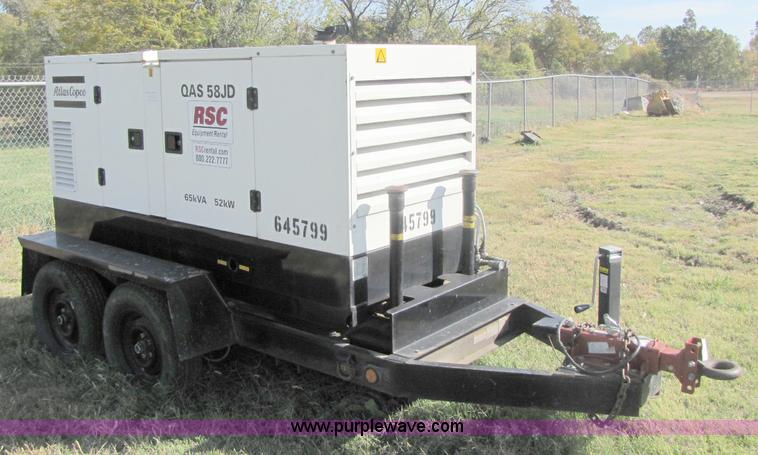 image for item A5009 Atlas Copco 52 KW generator