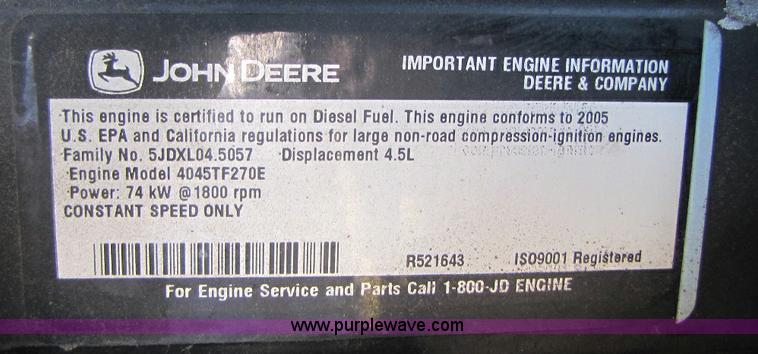 image for item A5009 Atlas Copco 52 KW generator