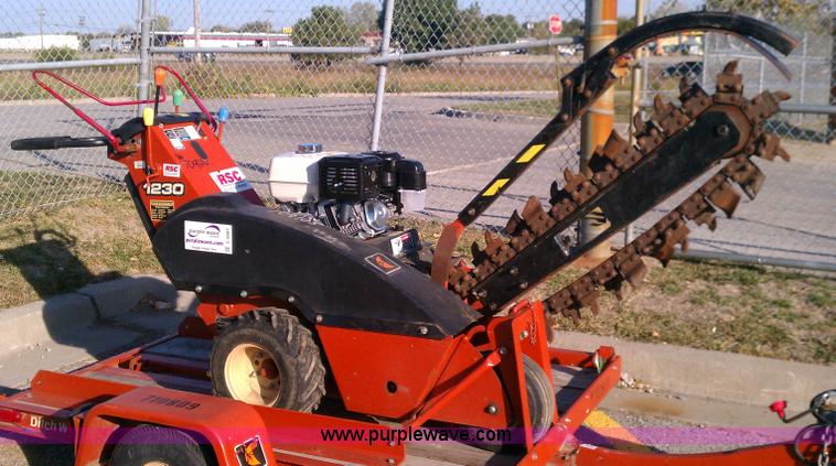 image for item C5687 2007 Ditch Witch 1230 walk behind trencher