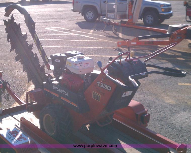 image for item C5687 2007 Ditch Witch 1230 walk behind trencher
