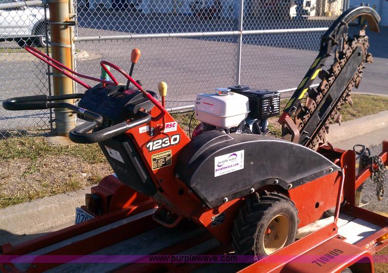 image for item C5687 2007 Ditch Witch 1230 walk behind trencher