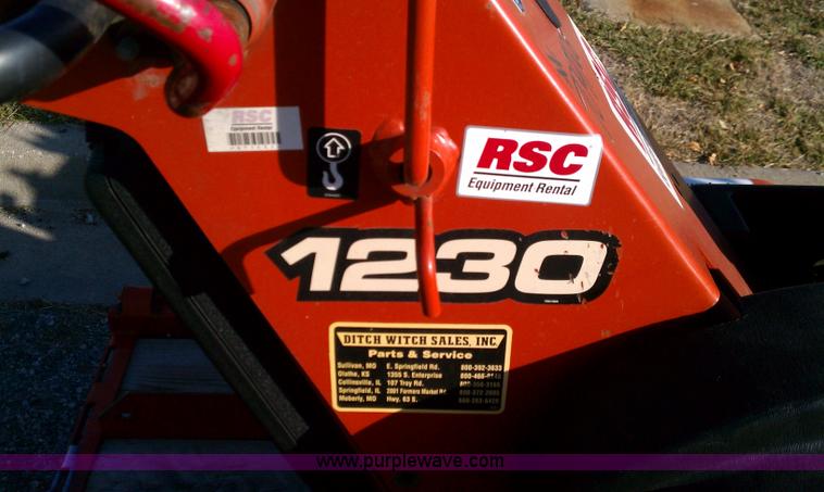 image for item C5687 2007 Ditch Witch 1230 walk behind trencher