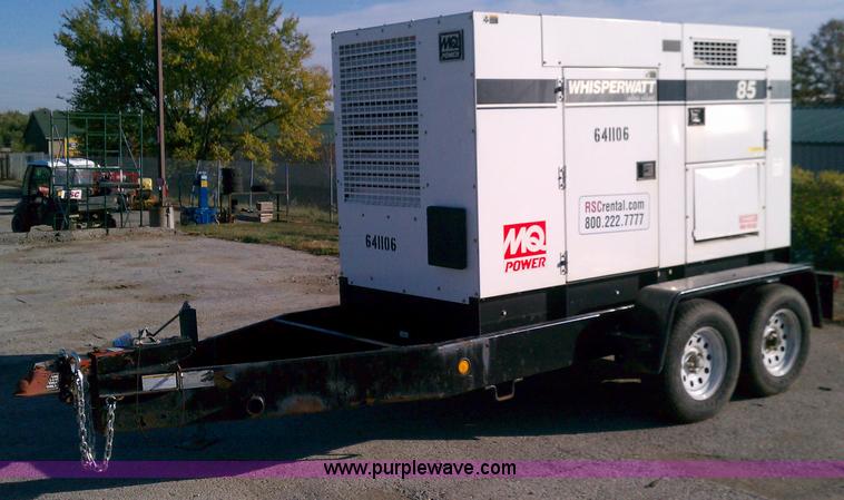 image for item C5690 Multiquip Whisperwatt 85 towable generator