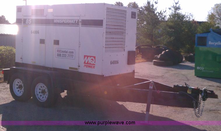 image for item C5690 Multiquip Whisperwatt 85 towable generator